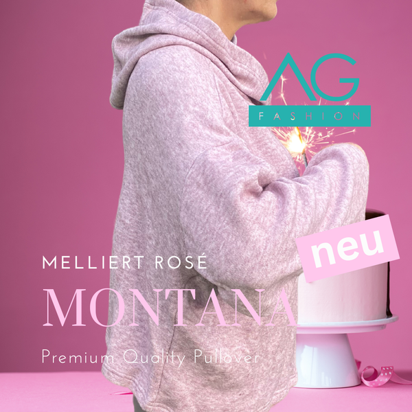MONTANA Pullover - Meliert Rosé